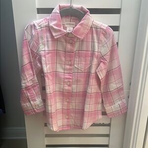 Crewcuts Pink Plaid Girls Shirt